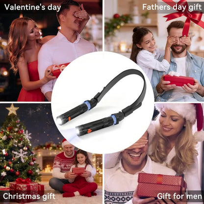 Hands-Free Neck Light LED Wearable Reading Light with Magnetic Base & Flexible Design – Portable Book Light for Reading, Crafting, Grilling, Repairs, Camping & Emergencies