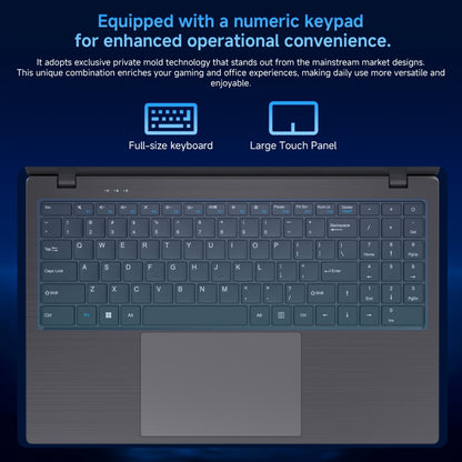 15.6 Inch Ultra-Thin Laptop, Intel Pentium 6500Y, 8GB RAM 256GB SSD, 4K Dual-Screen Support, Quad Stereo Speakers, Type-C PD Fast Charging – Lightweight Office & Entertainment Notebook PC
