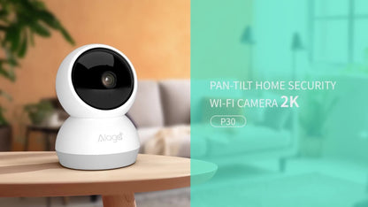 2K 4MP Indoor Security Camera 360° Full View, Dual Band 5G/2.4G WiFi, AI Motion Detection, Night Vision, Two-Way Audio, App Monitoring – Home & Office Surveillance