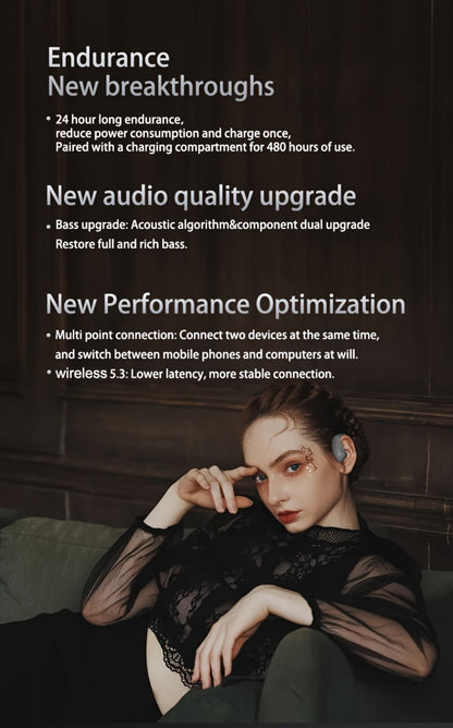 90H Wireless Earphones ENC Noise Cancellation 3D Deep Bass Secure Earhook Sport Running Earbuds Long Battery Life Bluetooth Compatible iOS Android Black White Green