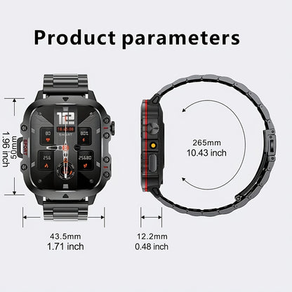2-in-1 Smartwatch with Wireless Earbuds, Bluetooth Calling & Music Playback, HIFI Sound Quality, HD Lens Camera, Built-in Microphone, UV Protection, Magnetic USB Charging, Dual Strap – Outdoor Sports Smart Watch for Men & Women