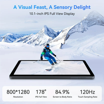 2-in-1 Tablet Android 15, 10.1 Inch Tablet with Keyboard Case Stylus, 8GB RAM 128GB ROM, 8000mAh Battery, 5G WiFi, 5MP+16MP Dual Camera, 1280x800 FHD IPS, Tablet PC for Adults Kids