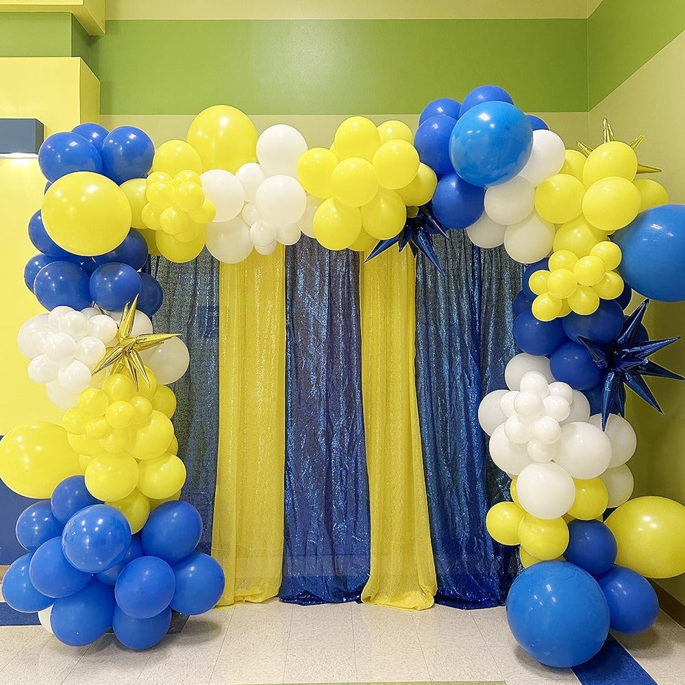 Sequin Backdrop Curtains 2FTx8FT Glitter Photography Background Panels for Party Wedding Birthday Stage Decoration Gold Yellow Shimmer Curtain Set 4 6 10 Panels Available