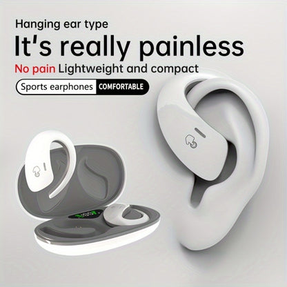90H Wireless Earphones ENC Noise Cancellation 3D Deep Bass Secure Earhook Sport Running Earbuds Long Battery Life Bluetooth Compatible iOS Android Black White Green