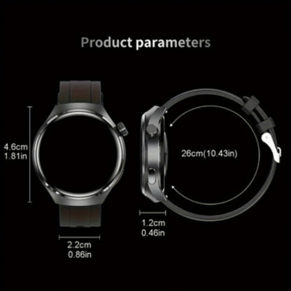 OLED Smartwatch 2.01 Inch Round Screen 95% Screen Ratio Fitness Tracker Running Cycling Walking Step Counter Music Control 300mAh Battery Lightweight Silicone Band Men Women 7 Styles Black Gray 2026