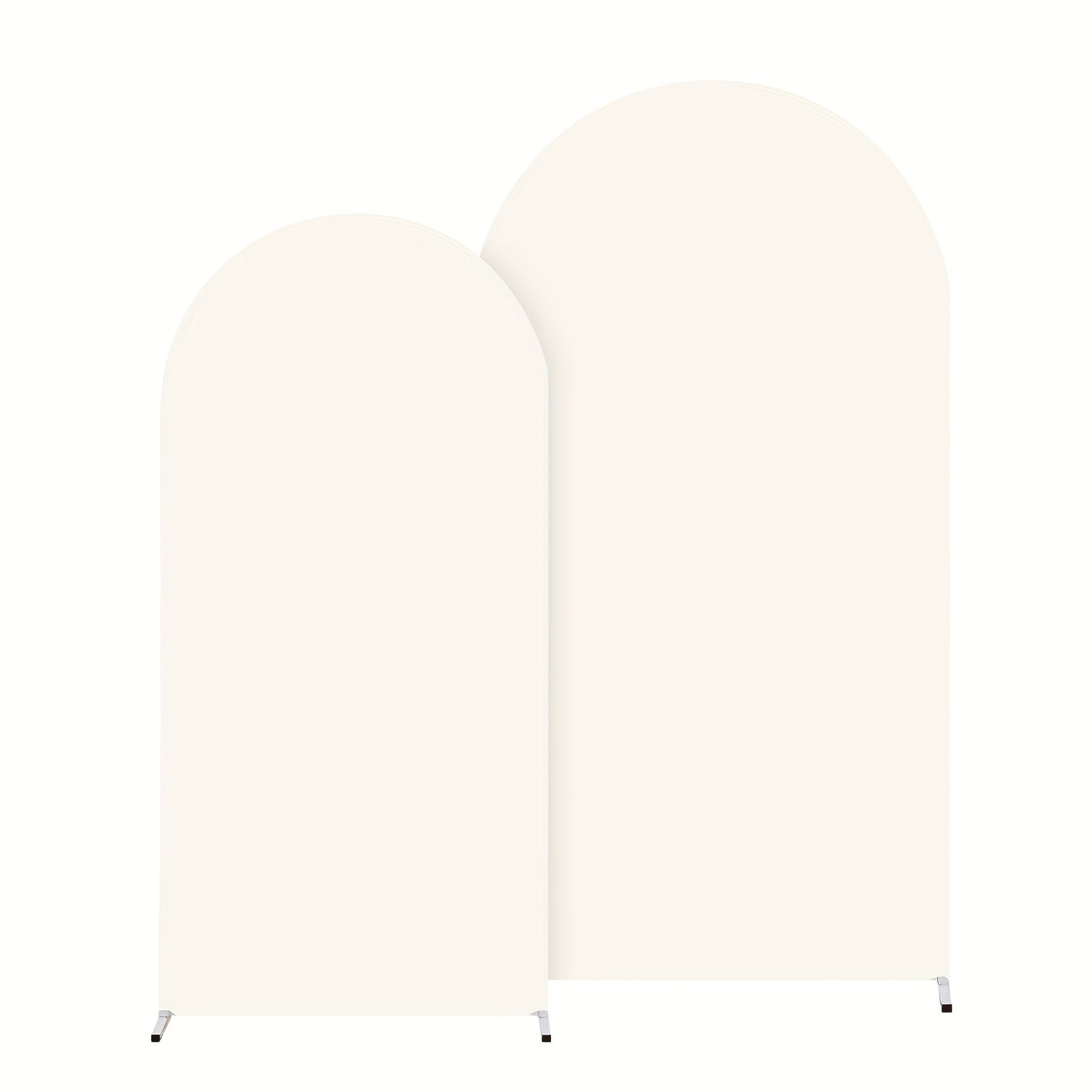 Wedding Arch Cover 2pcs Stretchable Wrinkle-Free Polyester Tight-Fit Arch Banner Covers with Zipper for Wedding Ceremony Birthday Gender Reveal Bridal Shower Graduation Party Decor