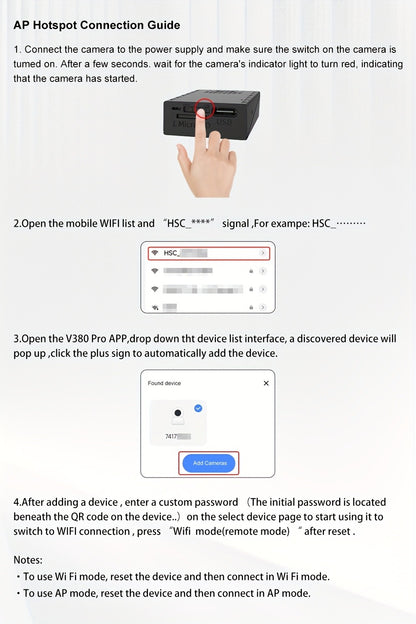Mini Security Camera No WiFi No Internet Needed, Full HD 1080P Wireless Indoor Camera Built-In AP Hotspot, Night Vision, Motion Detection, Voice Recording, Cloud Storage – Home Garage Baby Pet Monitor