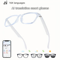 UF02 Transparent Translation Glasses + Photochromic Lenses