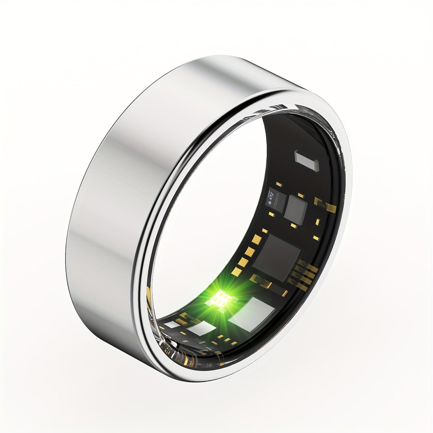 Health Monitoring Smart Ring with Heart Rate HRV Sleep Tracking, Steps Calories Body Temp & Menstrual Cycle – Bluetooth 5.3, iOS & Android, Sizes #7-#13, Rose Gold Black Silver
