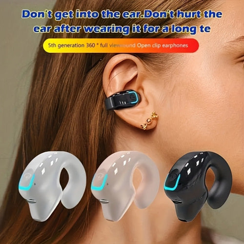 Lightweight Noise Cancelling Wireless Earbuds Handsfree Calls, Stylish Portable In-Ear Headphones USB Type-C Charging 5H Battery Life, Compatible with Smartphones, Perfect Gift for Men Women