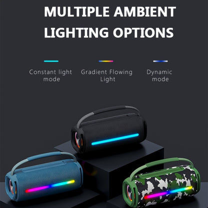50W Portable Bluetooth Party Speaker with LED Lights, Deep Bass Wireless Speaker, FM Radio, USB Flash Drive & TF Card Playback, Loud Outdoor Speaker for Party, Camping, Home, Backyard & Events