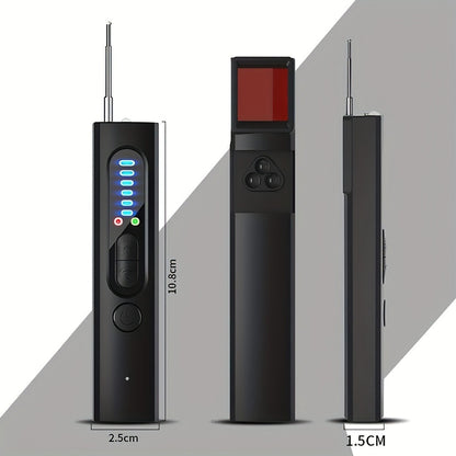 Hidden Camera Detector & Anti-Spy Bug Detector – Portable RF Signal Scanner Finds Wireless Wired GPS Pinhole Infrared Night Vision Cameras, Hotel Travel Privacy Security Device