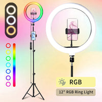 LJ-12''RGB Light+63''Tripod