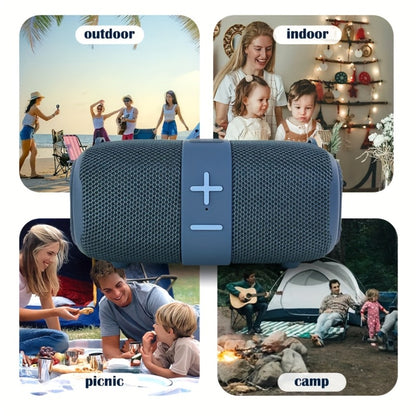 TG667 Compact Portable Outdoor Bluetooth Speaker USB TF FM Radio Type-C Charging Wireless Music Player for Phone Tablet Camping Travel Party