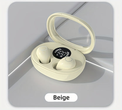 Invisible Sleep Earbuds Bluetooth 5.4 Mini Ultra Compact True Wireless – Noise Cancelling Hi-Fi All Day Wear Touch Control USB-C for Running Sleeping Compatible with All Phones