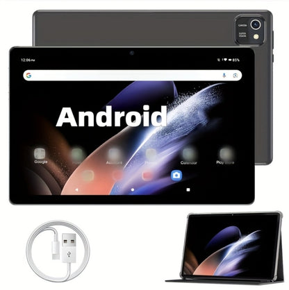 10 Inch Android 14 Tablet, 6GB RAM 64GB ROM 1TB Expandable, 6000mAh Battery, 2.0GHz Processor, IPS Touchscreen, GPS WiFi Split Screen Dual Camera – Black/Blue