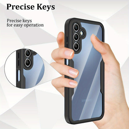 Samsung Galaxy A-Series Rugged Case with Built-In Screen Protector – Full Body Shockproof Phone Cover for Galaxy A15 A16 A17 A36 A37 A56 A57 5G | Heavy Duty Drop Protection
