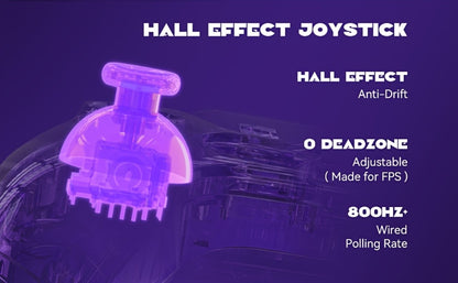 Hall Effect Wireless Gaming Controller V2 Black – Interactive Screen, RGB Lighting, Remappable Buttons, 1800mAh Battery with Charging Dock, No Drift for PC Switch iOS Android Steam Deck – Not Compatible with PS or Xbox