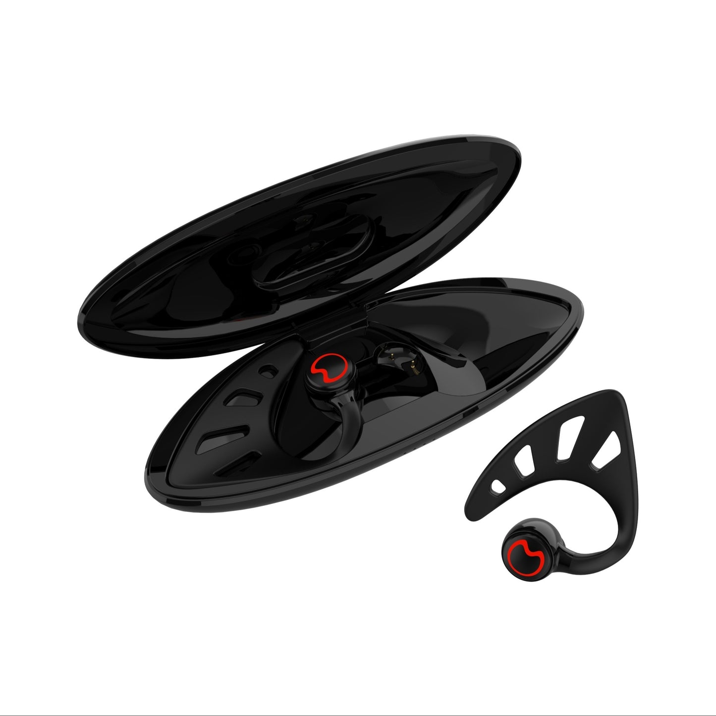 Anime TWS Wireless Earbuds Bluetooth Couple Matching Headphones HD Sound Touch Control Compatible iOS Android Valentine's Day Birthday Holiday Gift Black Green White