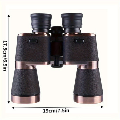 10x50 HD Binoculars for Adults, Professional Compact Long-Range Telescope with FMC Coating & BAK4 Prism, Durable Rubber Grip, Ideal for Hiking, Camping, Bird Watching, Football Games, Concerts