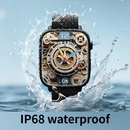 IP68 Waterproof Swimming Smartwatch Bluetooth Calling HD Display Music Control Sleep Health Monitor Long Battery Multi-Sport Modes iOS Android Compatible – Jet Black Blush Pink Silver Round