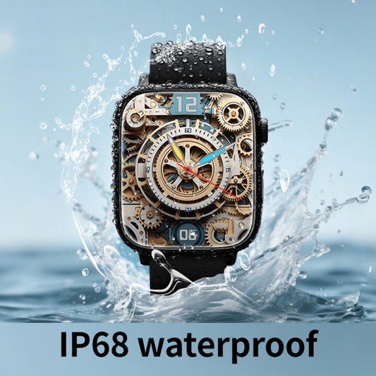 IP68 Waterproof Swimming Smartwatch Bluetooth Calling HD Display Music Control Sleep Health Monitor Long Battery Multi-Sport Modes iOS Android Compatible – Jet Black Blush Pink Silver Round