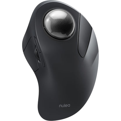Wireless Ergonomic Trackball Mouse, Rechargeable Bluetooth & 2.4G, 44mm Index Finger Rollerball, 5 DPI Levels, 60-Day Battery, Compatible with PC, Laptop, Mac – Green/Black