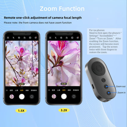 Bluetooth Scrolling Remote Control for TikTok, Page Turner for Kindle App & E-Books, Camera Shutter Clicker – Wireless Phone Remote for iPhone, Android & iPad Video, Reading & Selfies
