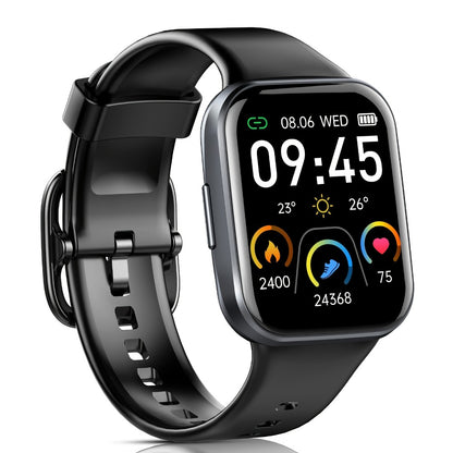112 Sports Modes Smartwatch Bluetooth 5.3 for Men Women – 1.69" HD Touch Screen Wireless Calling Sleep Monitor Fitness Activity Tracker Compatible with iOS Android Off White Black Gift