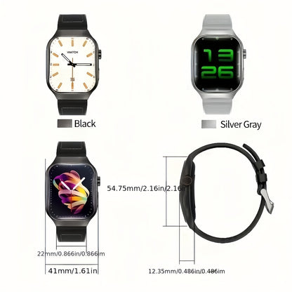 Curved Screen Smartwatch 1.96" HD 360° Panoramic Display, Bluetooth 5.2 Wireless Calling, Heart Rate Sleep Fitness Tracker, Rechargeable Battery, Outdoor Sports Fashion Watch for Men & Women