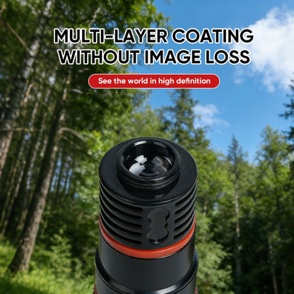 Portable Telephoto Zoom Lens for Smartphone – HD 2-in-1 Wide-Angle & Telephoto Clip-On Mobile Camera Lens, Precision Focus Ring, Universal iPhone & Android Fit, Travel Photography
