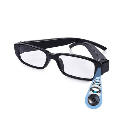 Camera Glasses 1080P HD Spy Hidden Wearable Video Recorder – TF Card 32GB/64GB, No Driver Plug & Play USB, Hands-Free POV Recording for Sports Outdoor Meeting Travel | Unique Tech Gift for Men