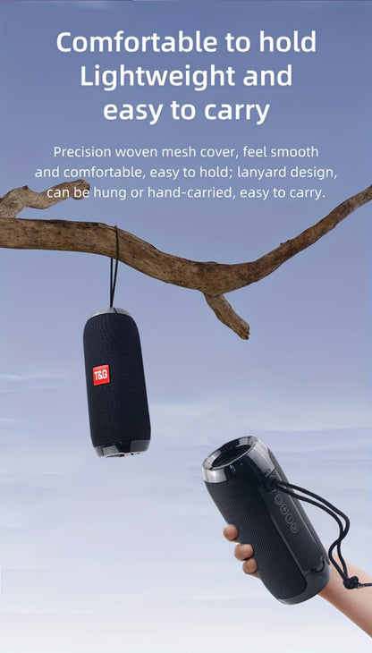 TG117 IPX4 TWS Stereo Bluetooth Speaker FM TF USB Type-C Rechargeable Portable Wireless Speaker for Phone Tablet TV Outdoor Party Birthday Christmas Gift