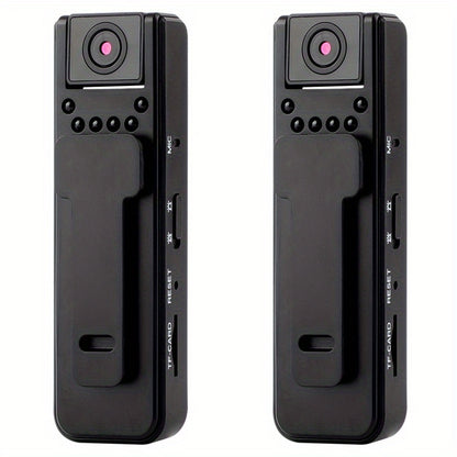 HD Night Vision Body Camera Portable Clip-On Wearable Sports Action Cam with Wide Angle Lens for Outdoor Security Hiking Cycling Law Enforcement