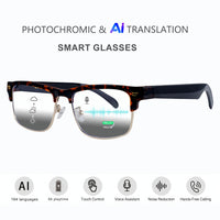 B-style Camellia + Golden Translation Glasses + Photochromic Lenses