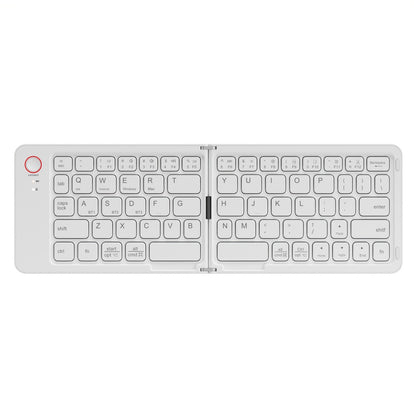 Folding Wireless Keyboard KLZO B023 Dual-Fold Magnetic – Slim Portable Bluetooth Keyboard, Ultra-Long Battery Life, Multi-Device Compatible for iPhone, iPad, Android, Windows, Mac | White, Green, Black