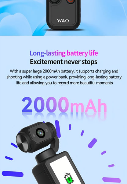 Ultra-Lightweight 4-in-1 Action Camera 1080P | 360° Rotating Lens, Image Stabilization & One-Click Recording – Compact Outdoor Cam for Cycling, Vlogging & Drone-Like Aerial Shooting Effects