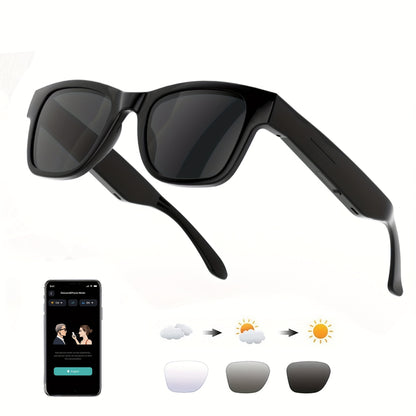 AI Smart Glasses with Real-Time Translation for 160+ Languages, ChatGPT Voice Assistant, HD Calls & Hi-Fi Music – Open-Ear Audio Glasses for Men & Women