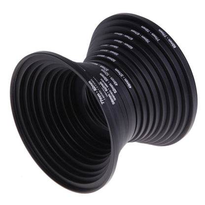 Step-Up Step-Down Lens Filter Adapter Rings 18pcs Set for DSLR Camera 37-82mm Aluminum Alloy Filter Ring Kit Compatible with Canon Nikon Sony Lenses