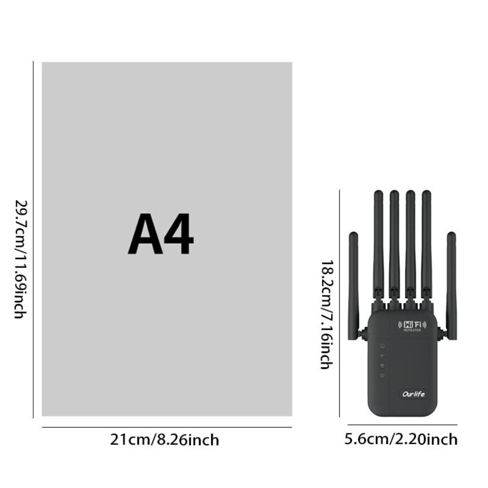 9000 Sq Ft WiFi Extender Signal Booster 2026 Upgraded, 1-Tap Setup Dual Band WiFi Repeater for Garage Basement Yard, Alexa & Ring Camera Compatible, Multiple Colors, Long Range Whole Home Coverage