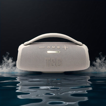 TG418 Bluetooth Wireless Speaker 3000mAh, LED Flash Lights, EQ Settings, Type-C Charging, TF Card USB AUX Compatible, Loud Portable Speaker for Mobile Phones Tablets Computers Outdoor & Home Use