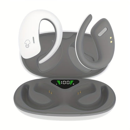 90H Wireless Earphones ENC Noise Cancellation 3D Deep Bass Secure Earhook Sport Running Earbuds Long Battery Life Bluetooth Compatible iOS Android Black White Green
