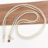 Double chain crossbody white