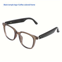 Black temples + brown frame